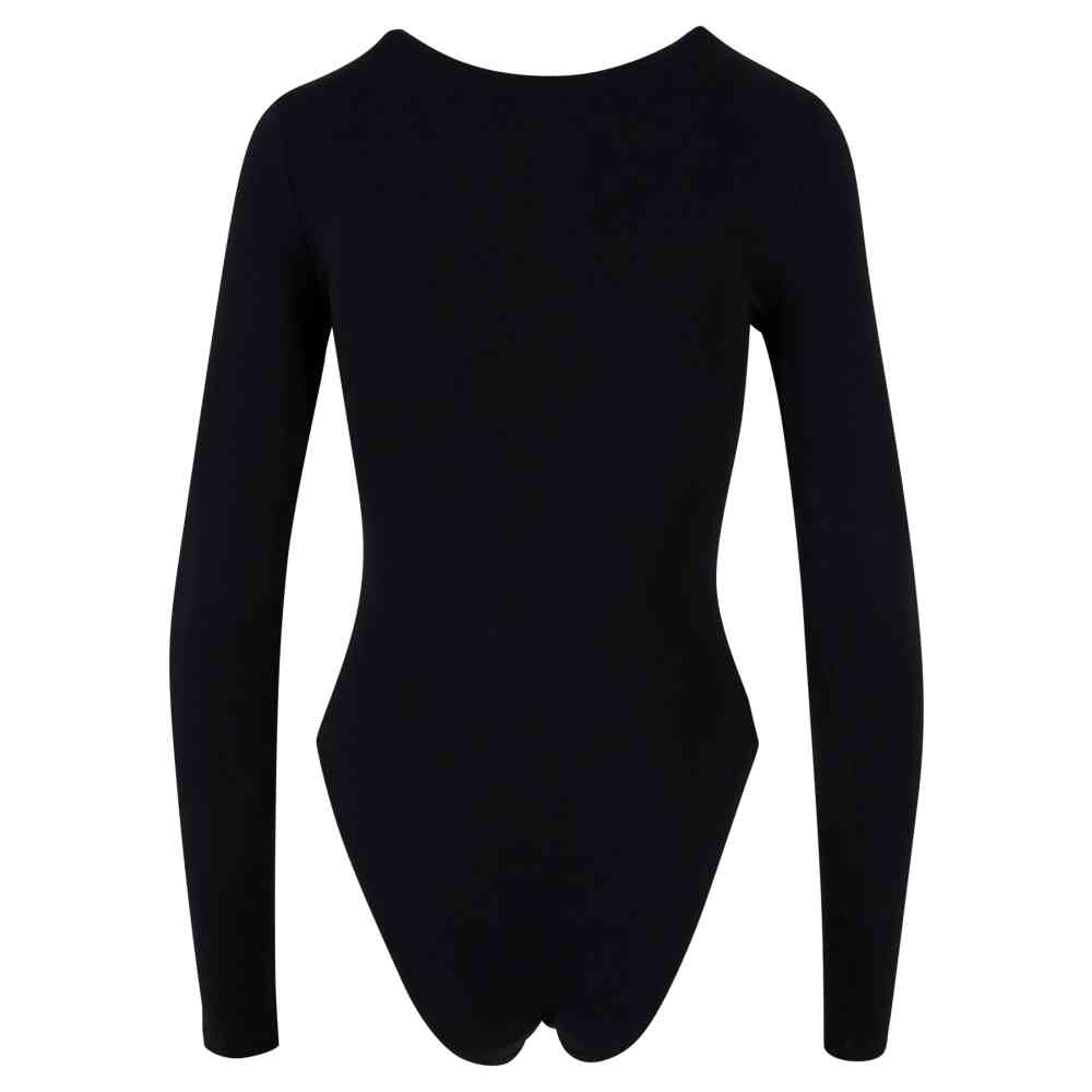 Urban Classics - Stretch Jersey Longsleeve Bodysuit - Noir